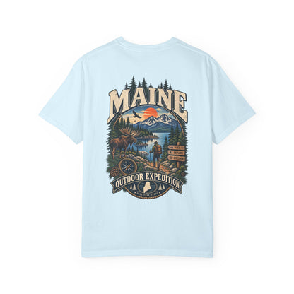Maine Outdoor Expedition Unisex Comfort Color 1717 Streetwear Graphic Tee