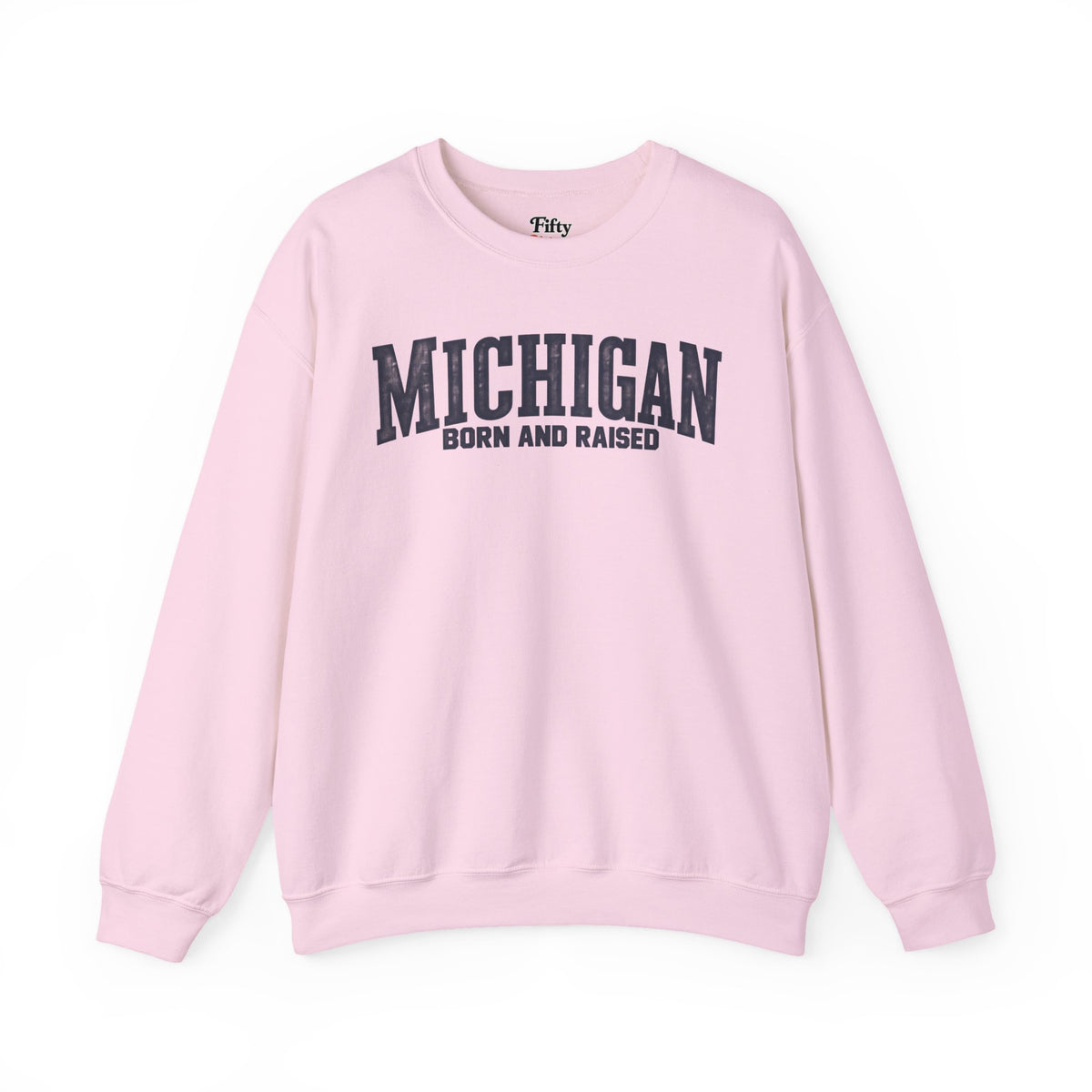 Michigan Born and Raised Classic Americana Unisex Sweatshirt Graphic