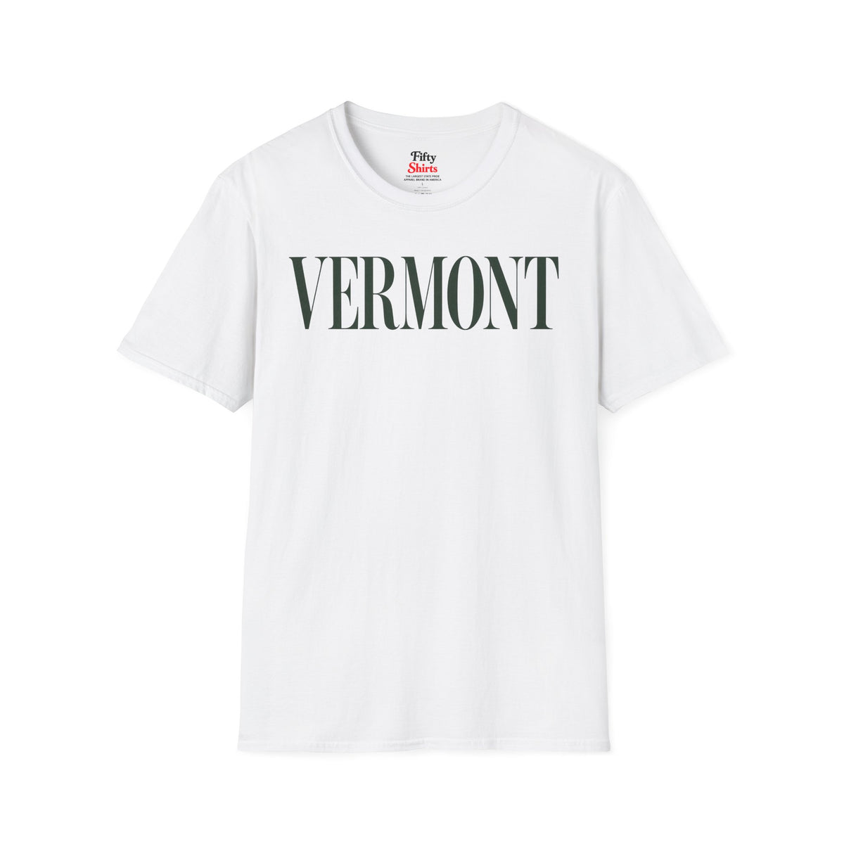 Vermont Unisex Softstyle T Shirt State Name Graphic Tee