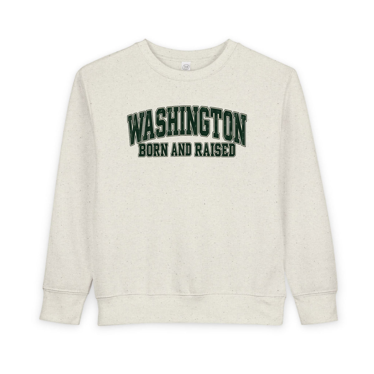 Washington Born and Raised Classic Collegiate Unisex Toddler Sweatshirt