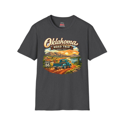 Oklahoma Road Trip Unisex Softstyle T Shirt State Pride Graphic Tee Collections FS03