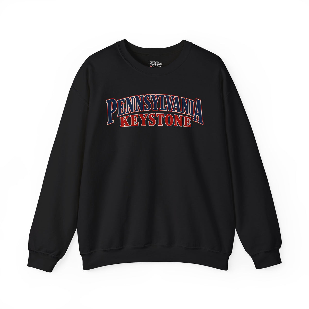 Pennsylvania Keystone Unisex Crewneck Sweatshirt State Name Graphic