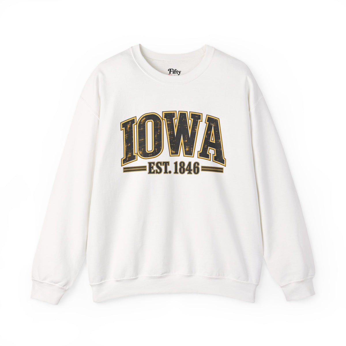 Iowa Est 1846 Unisex Crewneck Sweatshirt State Name Graphic