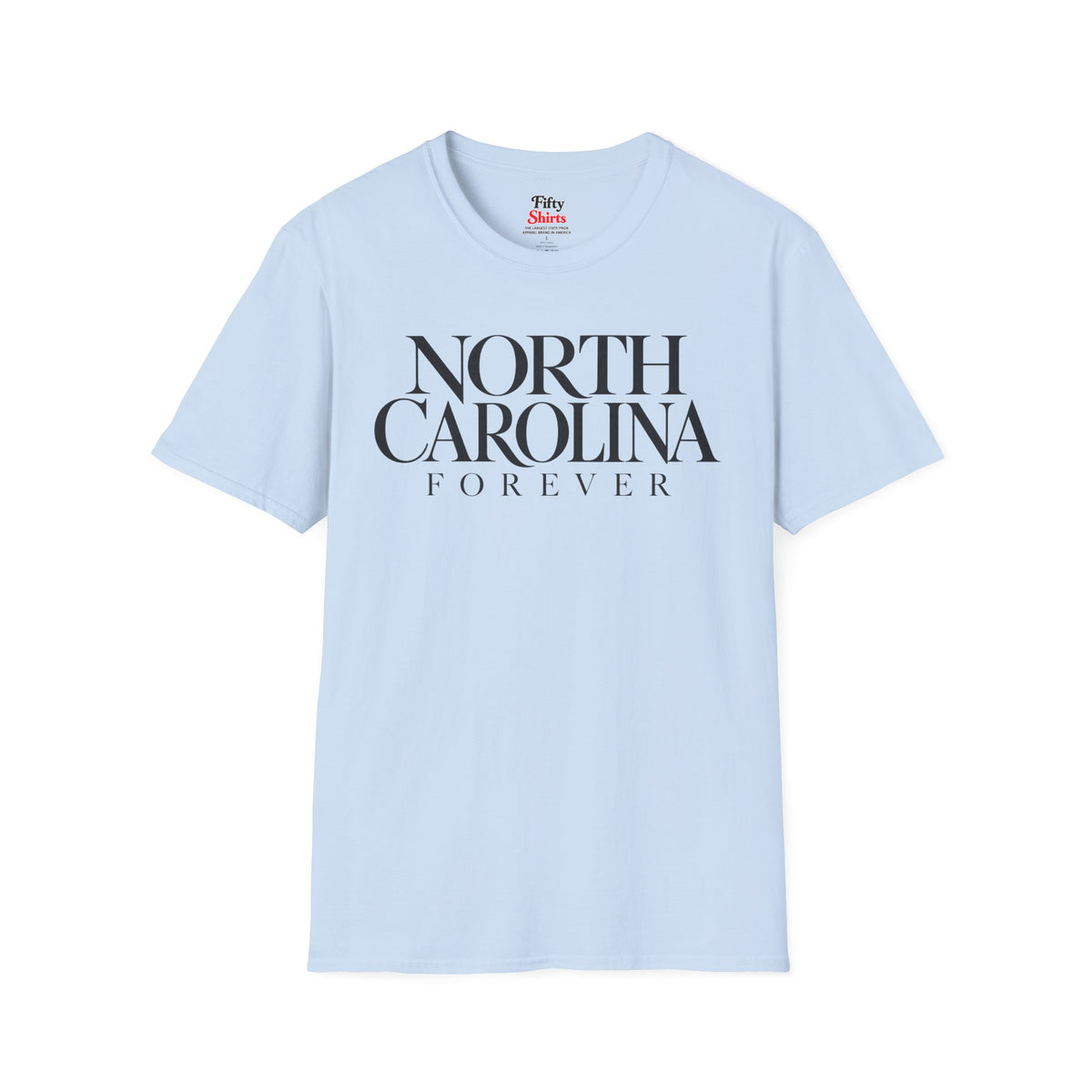 North Carolina Forever Unisex Softstyle T Shirt State Name Graphic Tee