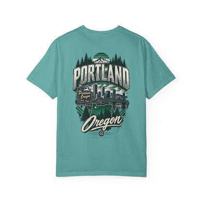 Portland Oregon Unisex Comfort Color 1717 Streetwear Graphic Tee