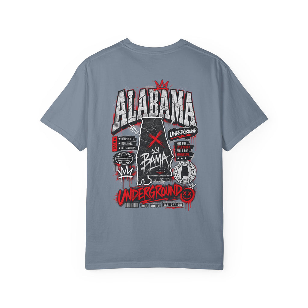 Alabama Underground Unisex Comfort Color 1717 Streetwear Graphic Tee