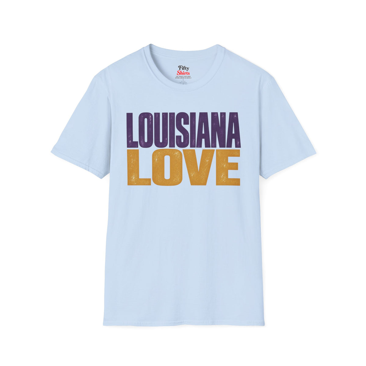 Louisiana Love Unisex Softstyle T Shirt State Name Graphic Tee
