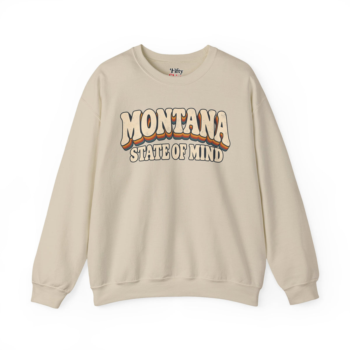 Montana State of Mind Unisex Crewneck Sweatshirt State Name Graphic