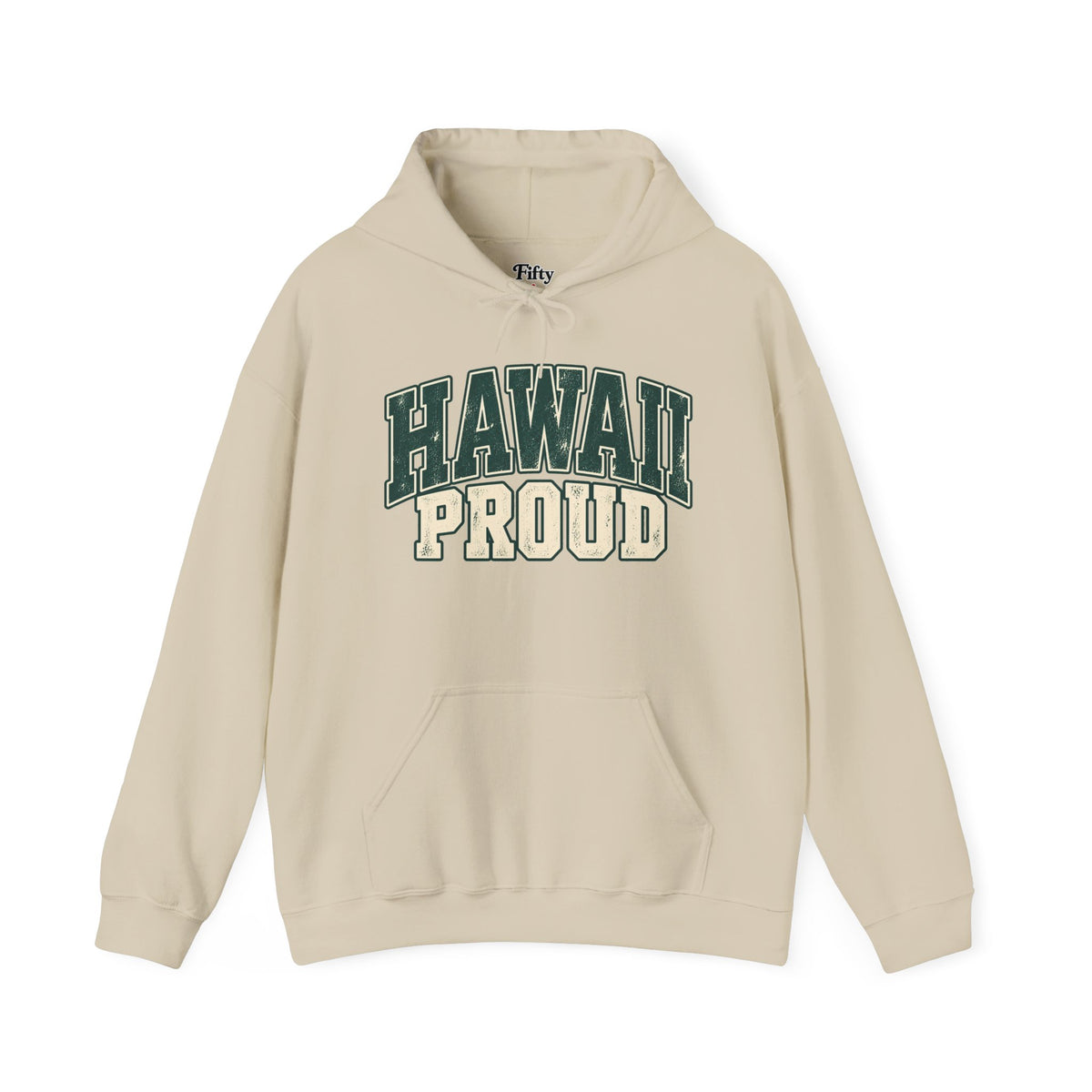 Hawaii Proud Unisex Hoodie State Name Graphic
