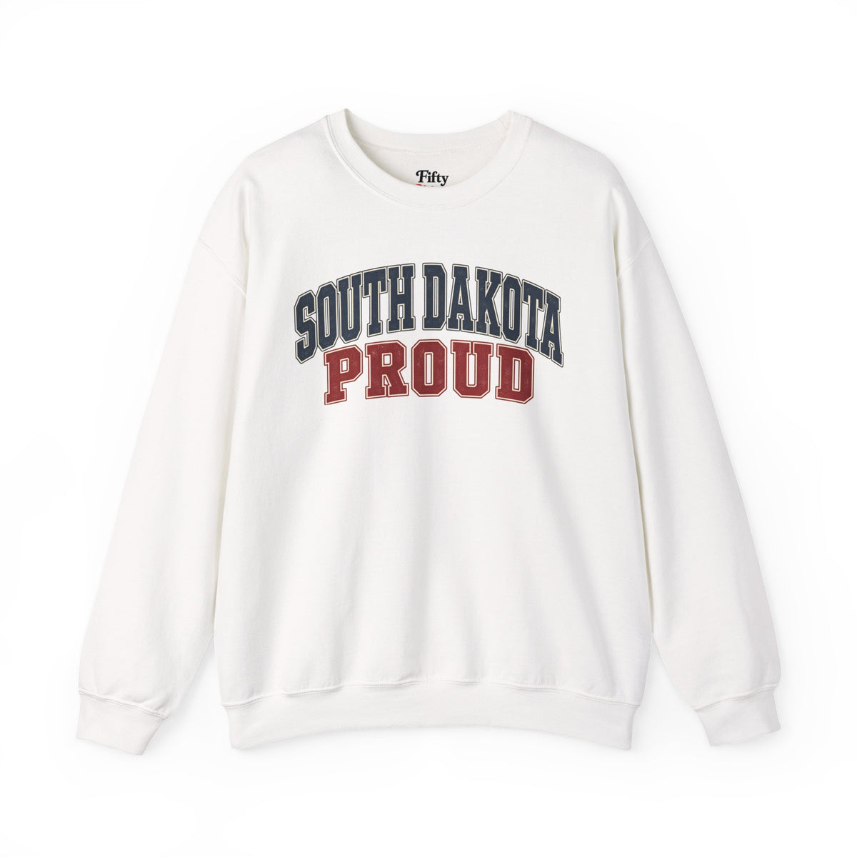 South Dakota Proud Unisex Crewneck Sweatshirt State Name Graphic