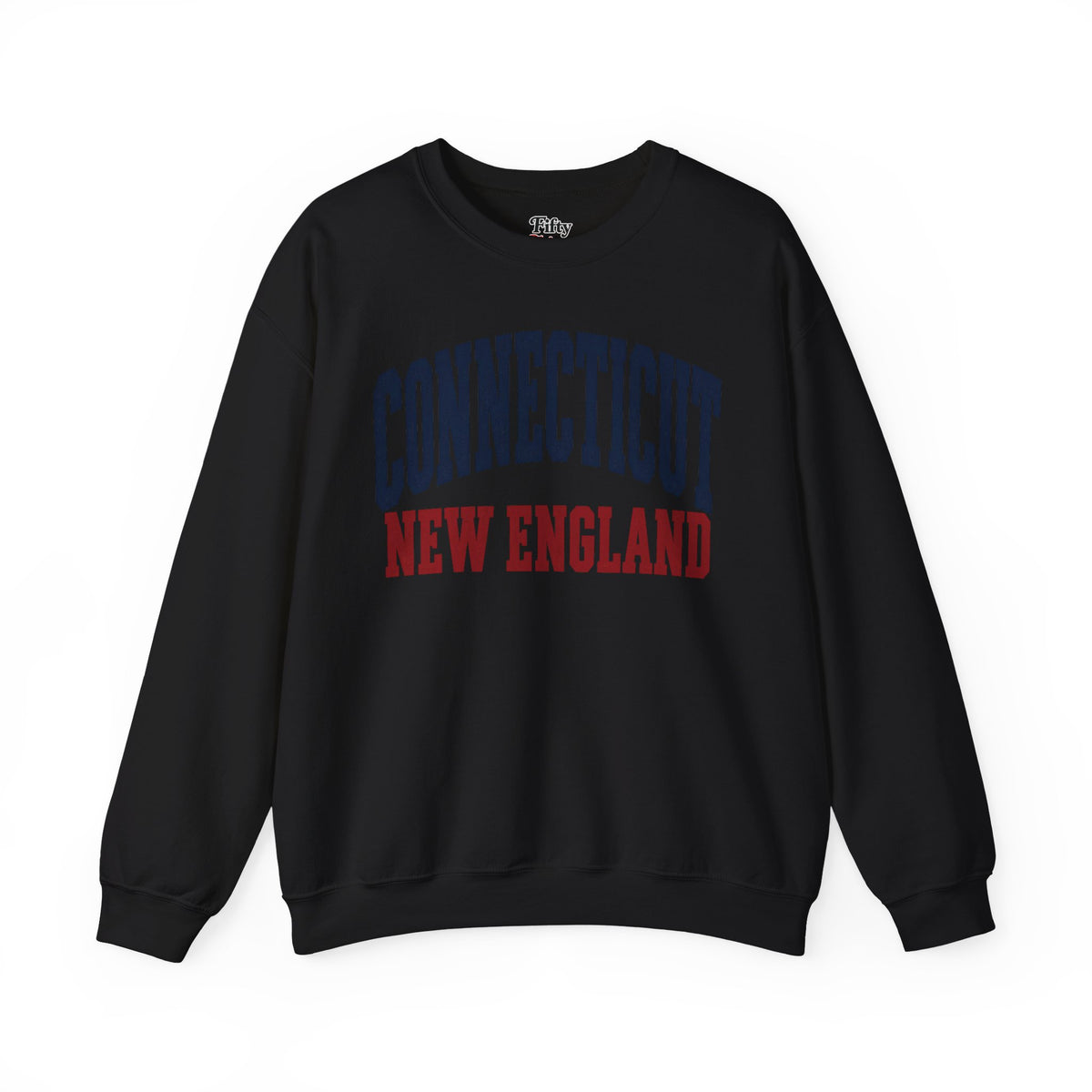 Connecticut New England Unisex Crewneck Sweatshirt State Name Graphic