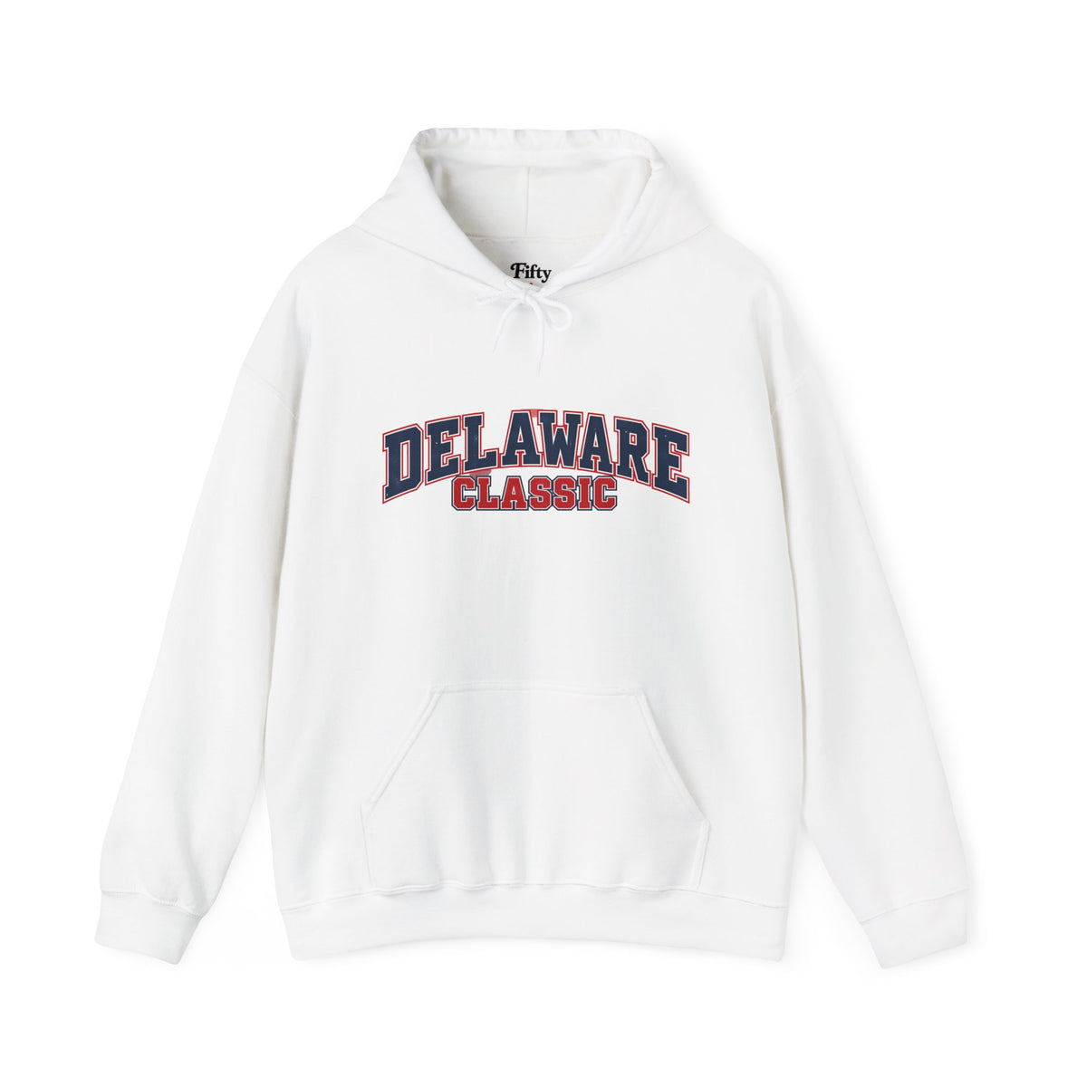 Delaware Classic Unisex Hoodie State Name Graphic