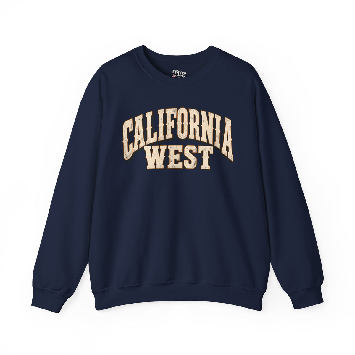 California West Unisex Crewneck Sweatshirt State Name Graphic