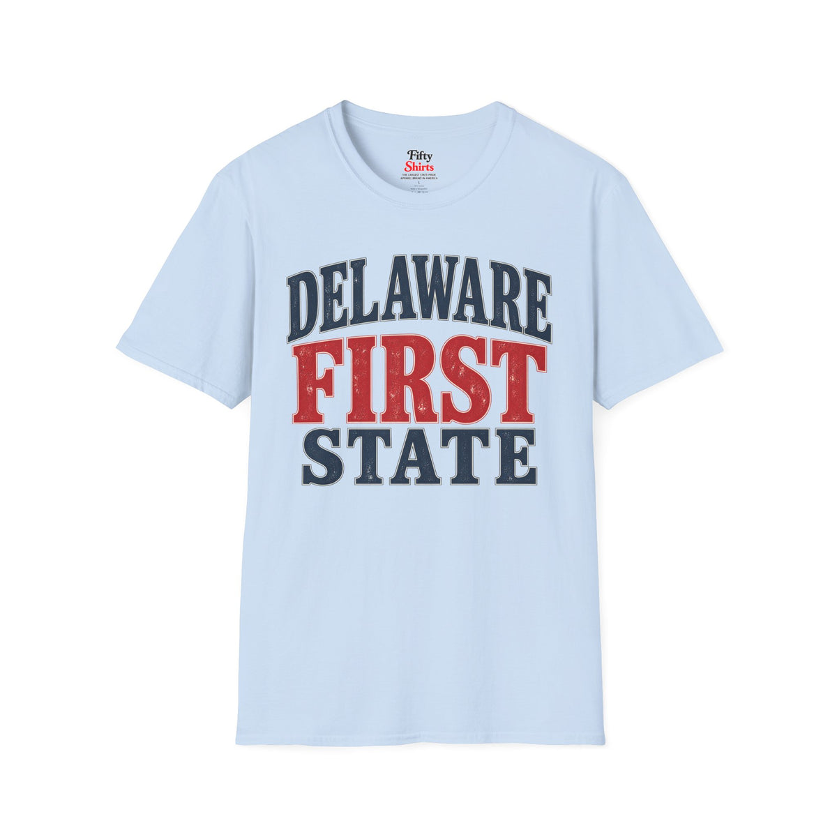 Delaware First State Unisex Softstyle T Shirt State Name Graphic Tee