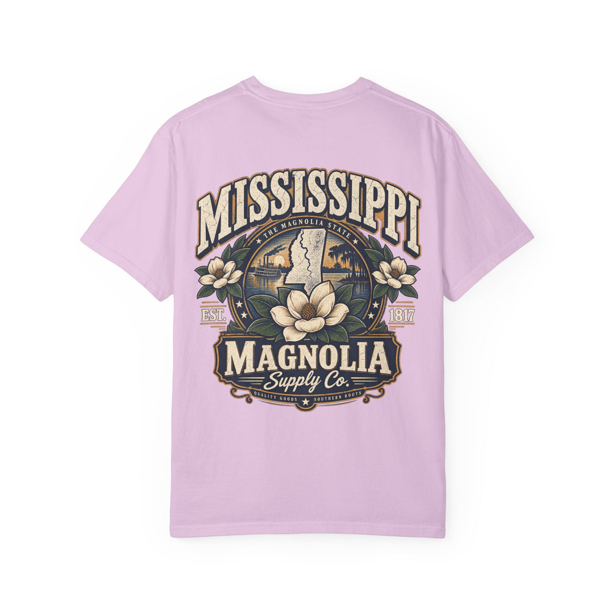 Mississippi Magnolia Supply Co. Unisex Comfort Color 1717 Streetwear Graphic Tee