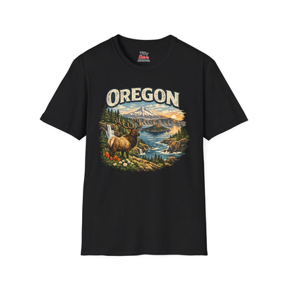 Oregon Wildlife Unisex Softstyle T Shirt State Pride Graphic Tee Collections FS03
