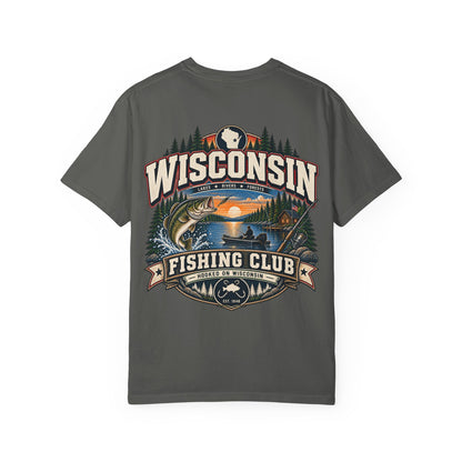 Wisconsin Fishing Club Unisex Comfort Color 1717 Streetwear Graphic Tee