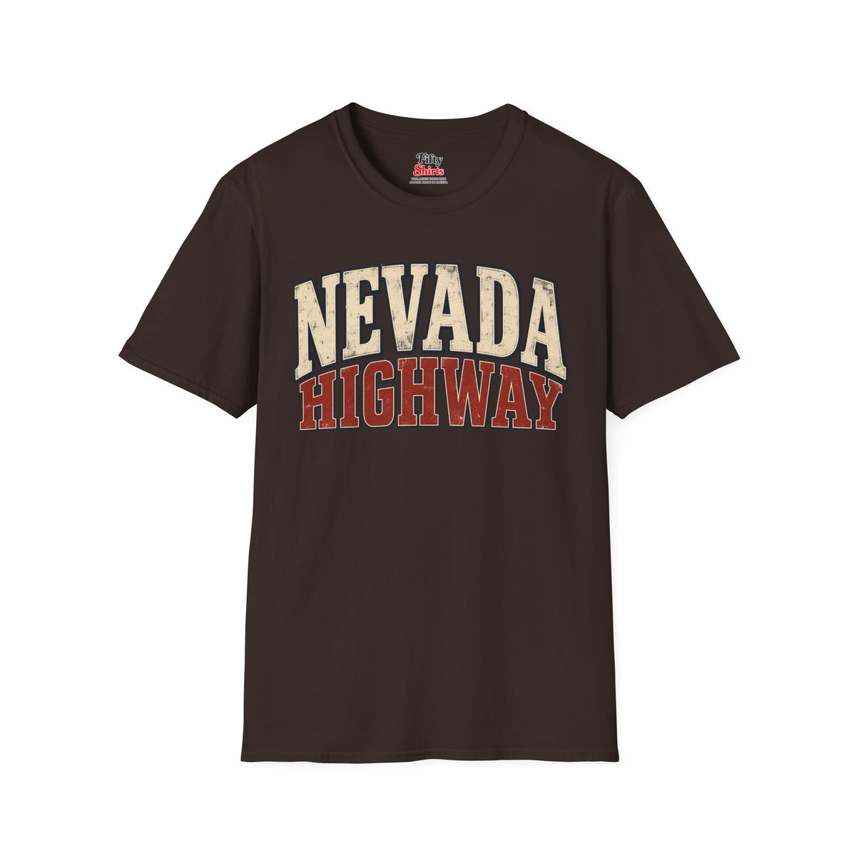 Nevada Highway Unisex Softstyle T Shirt State Name Graphic Tee