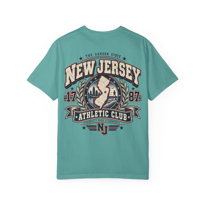 New Jersey Athletic Club Unisex Comfort Color 1717 Streetwear Graphic Tee