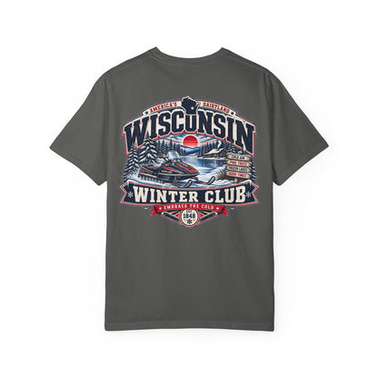 Wisconsin Winter Club Unisex Comfort Color 1717 Streetwear Graphic Tee