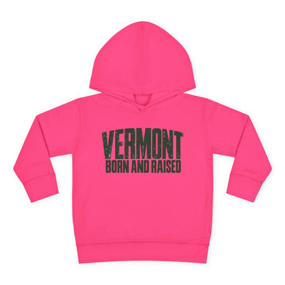 Vermont Born and Raised Modern New England Streetwear Unisex Toddler Pullover Fleece Hoodie