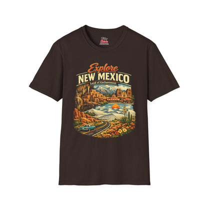 Explore New Mexico Unisex Softstyle T Shirt State Pride Graphic Tee Collections FS03