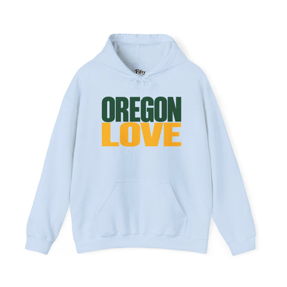 Oregon Love Unisex Hoodie State Name Graphic