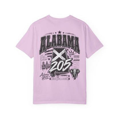Alabama 205 Unisex Comfort Color 1717 Streetwear Graphic Tee