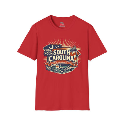 South Carolina State Pride Unisex Softstyle T Shirt State Pride Graphic Tee Collections FS03