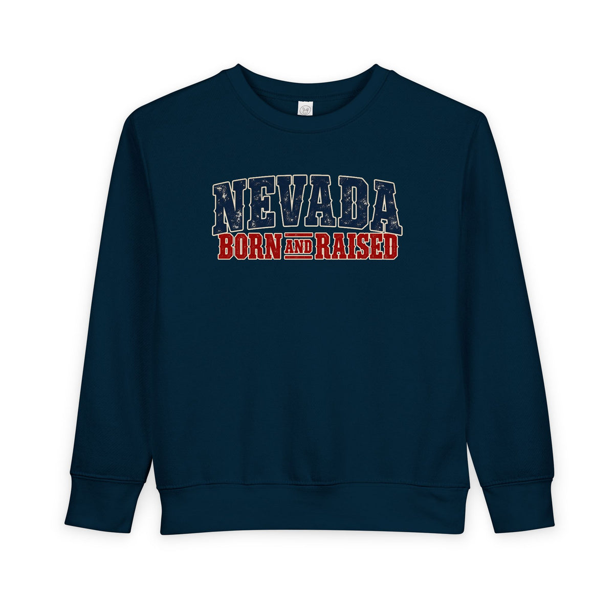Nevada Born and Raised Vintage Western Workwear Unisex Toddler Sweatshirt