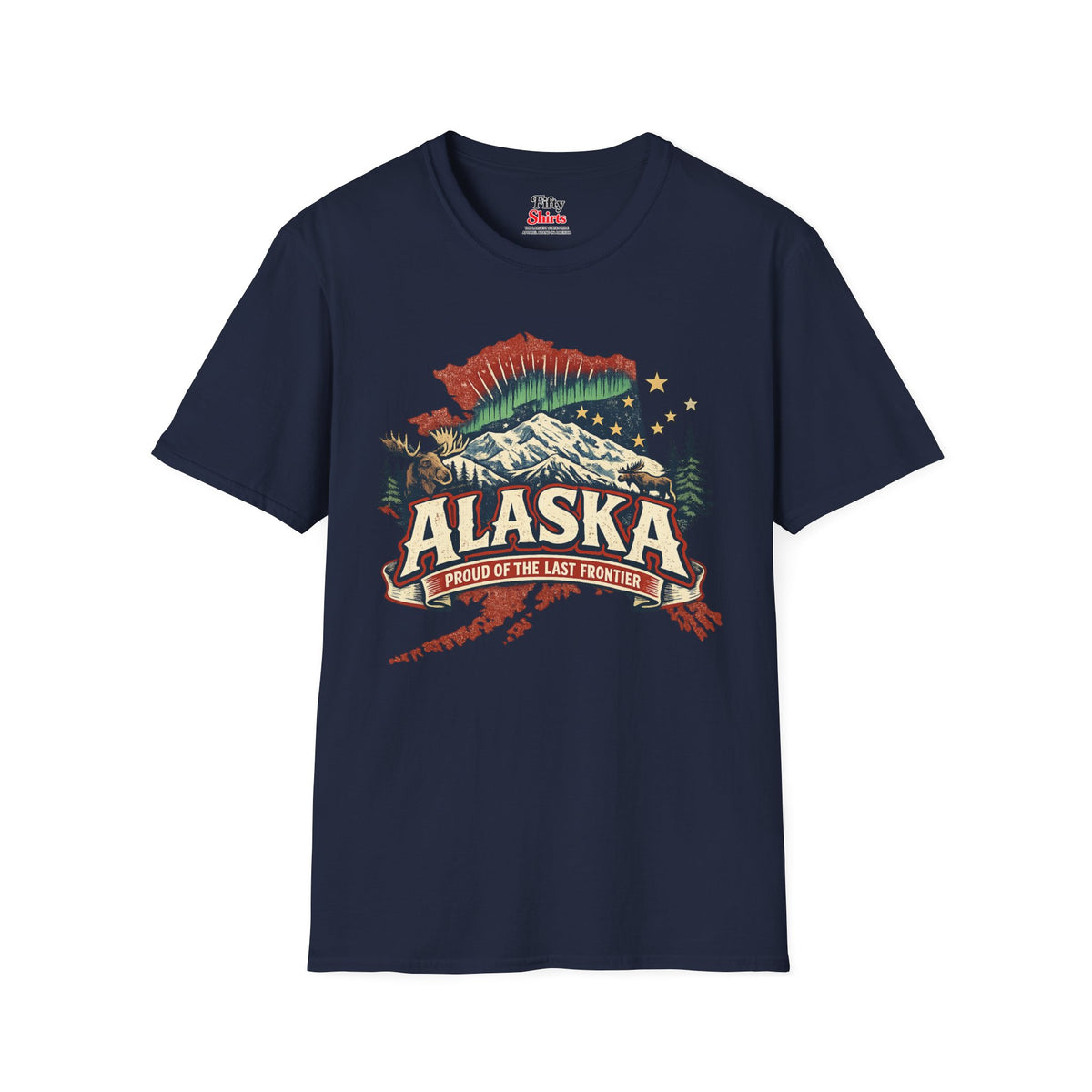Alaska State Pride Unisex Softstyle T Shirt State Pride Graphic Tee Collections FS03