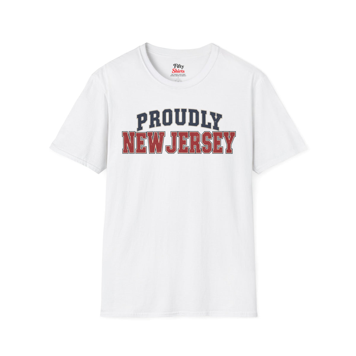 Proudly New Jersey Unisex Softstyle T Shirt State Name Graphic Tee