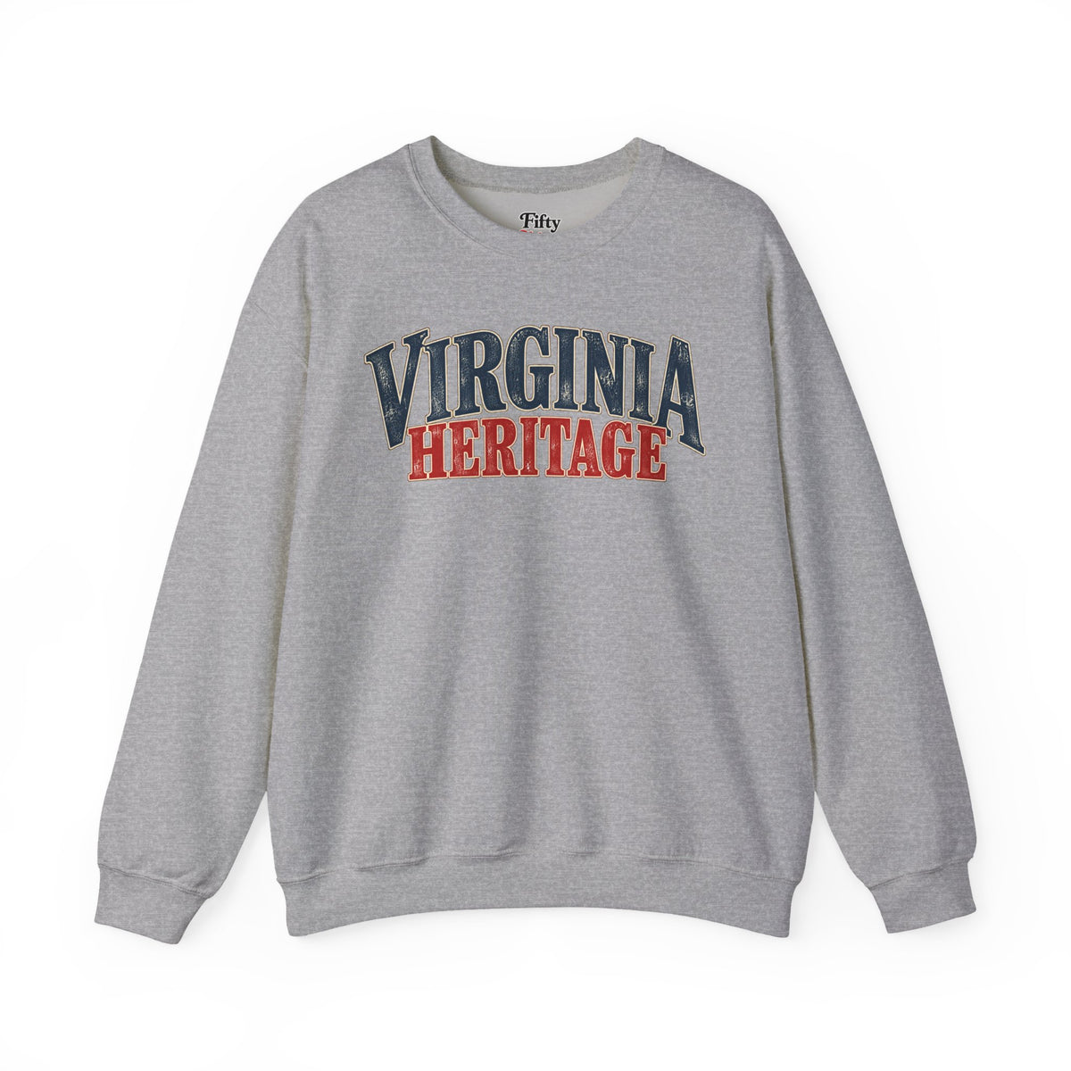 Virginia Heritage Unisex Crewneck Sweatshirt State Name Graphic