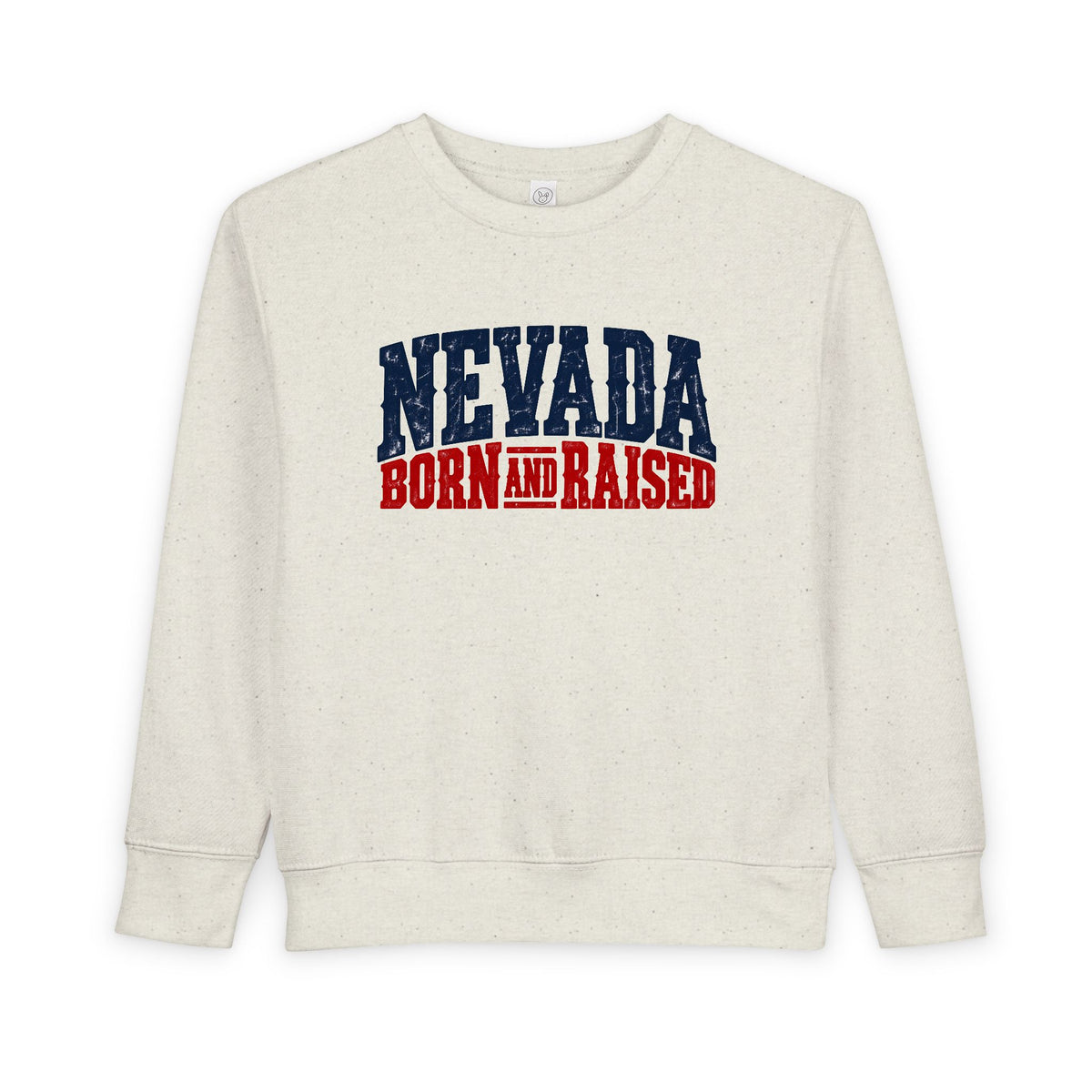 Nevada Born and Raised Rugged Western Unisex Toddler Sweatshirt