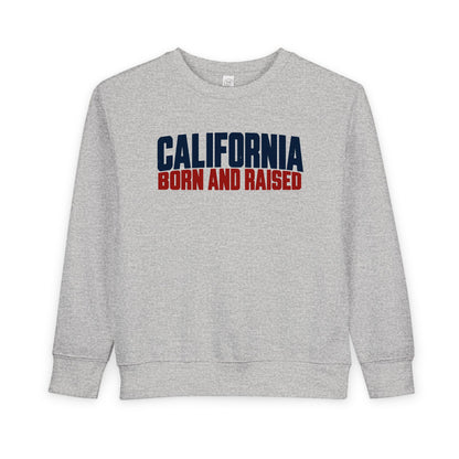 California Born and Raised Workwear Unisex Toddler Sweatshirt