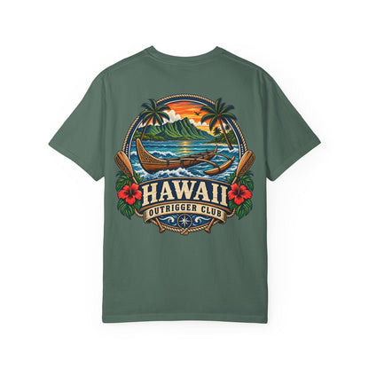 Hawaii Outrigger Club Unisex Comfort Color 1717 Streetwear Graphic Tee