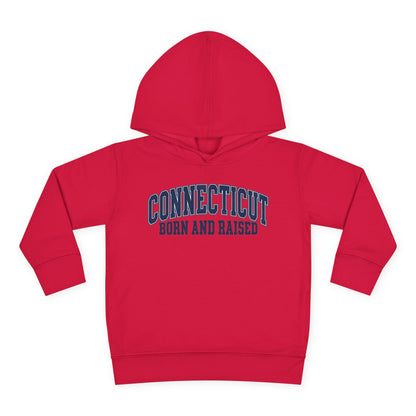 Connecticut Born and Raised Vintage Athletic Heritage Unisex Toddler Pullover Fleece Hoodie