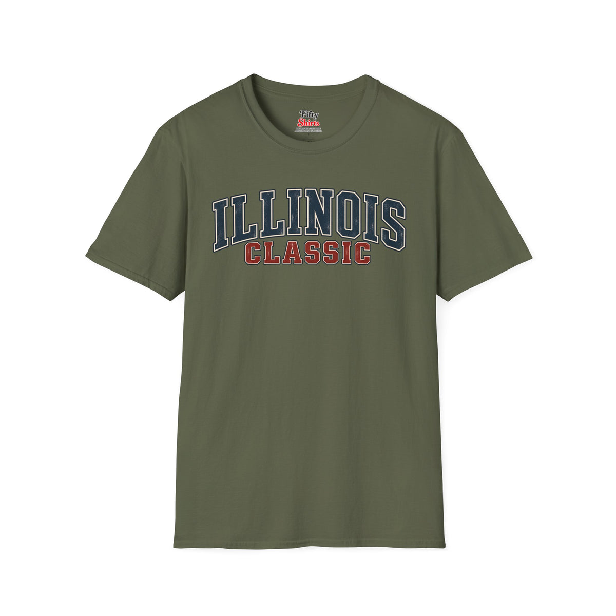Illinois Classic Unisex Softstyle T Shirt State Name Graphic Tee