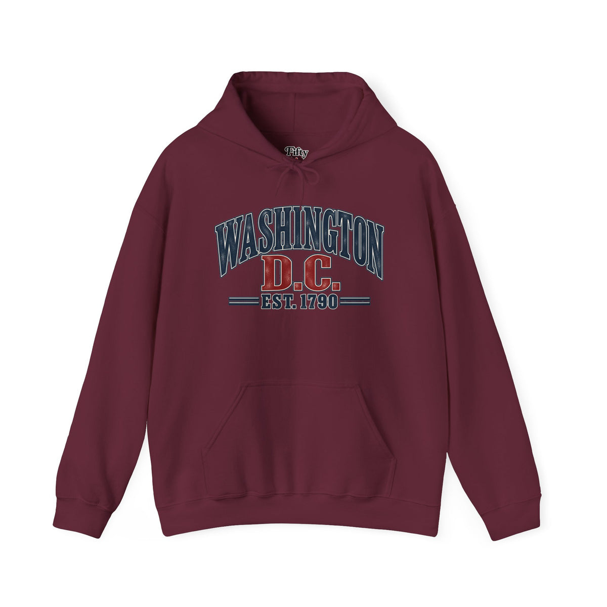 Washington DC Est 1790 Unisex Hoodie State Name Graphic