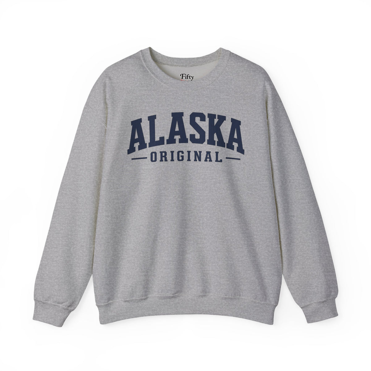 Alaska Original Unisex Crewneck Sweatshirt State Name Graphic