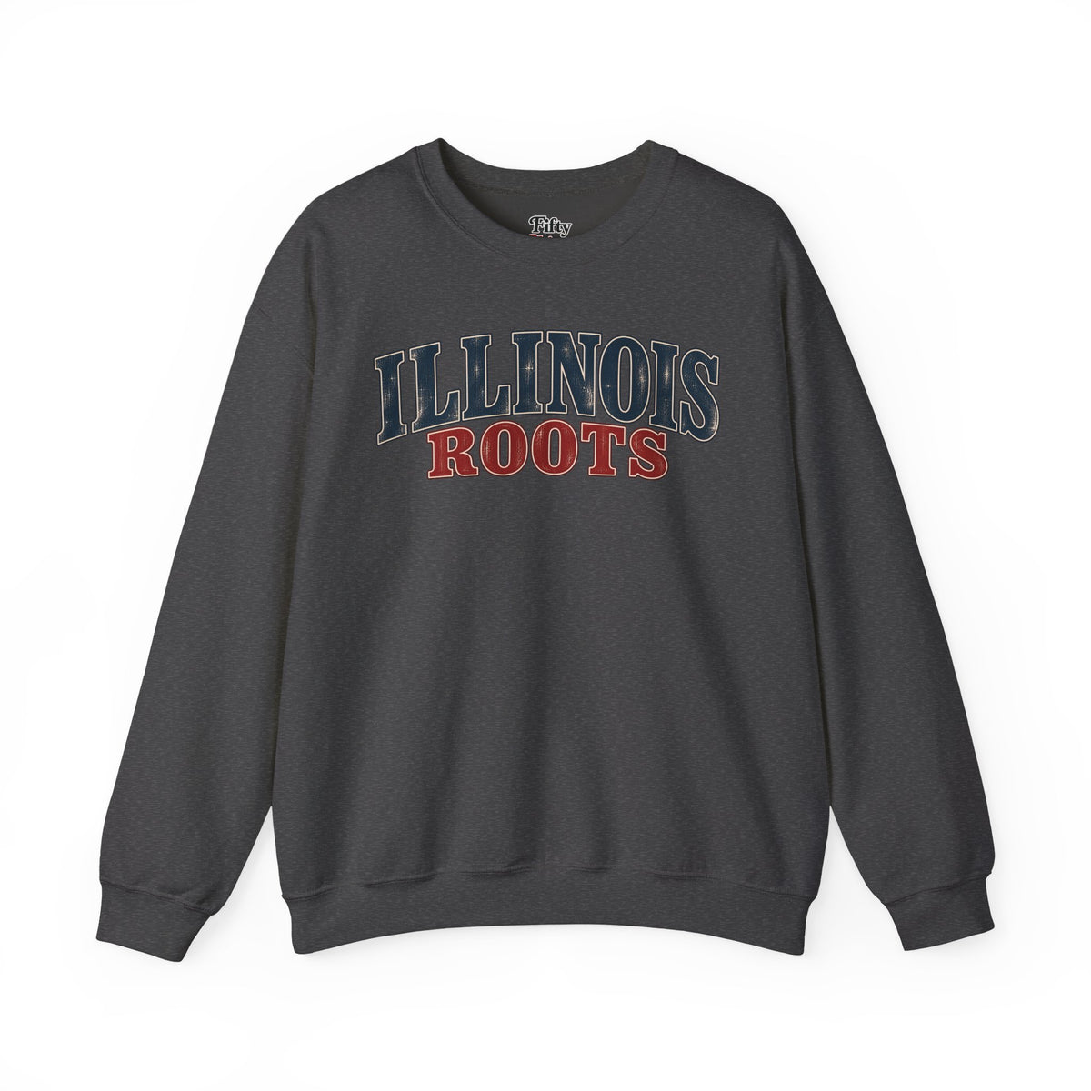 Illinois Roots Unisex Crewneck Sweatshirt State Name Graphic