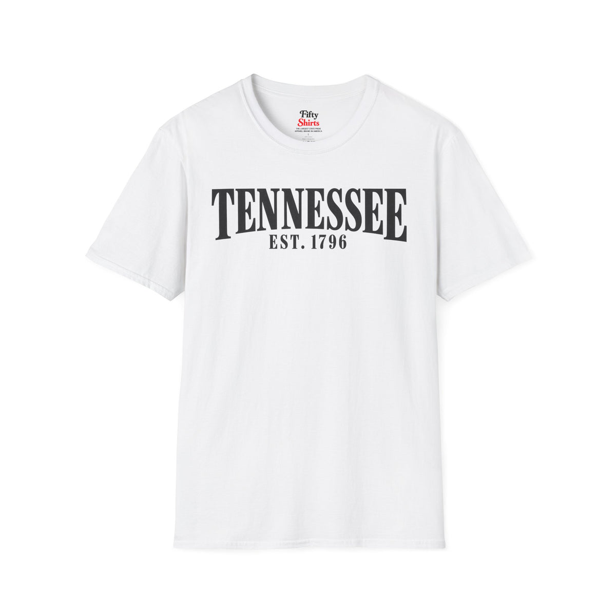 Tennessee Est.1796 Unisex Softstyle T Shirt State Name Graphic Tee