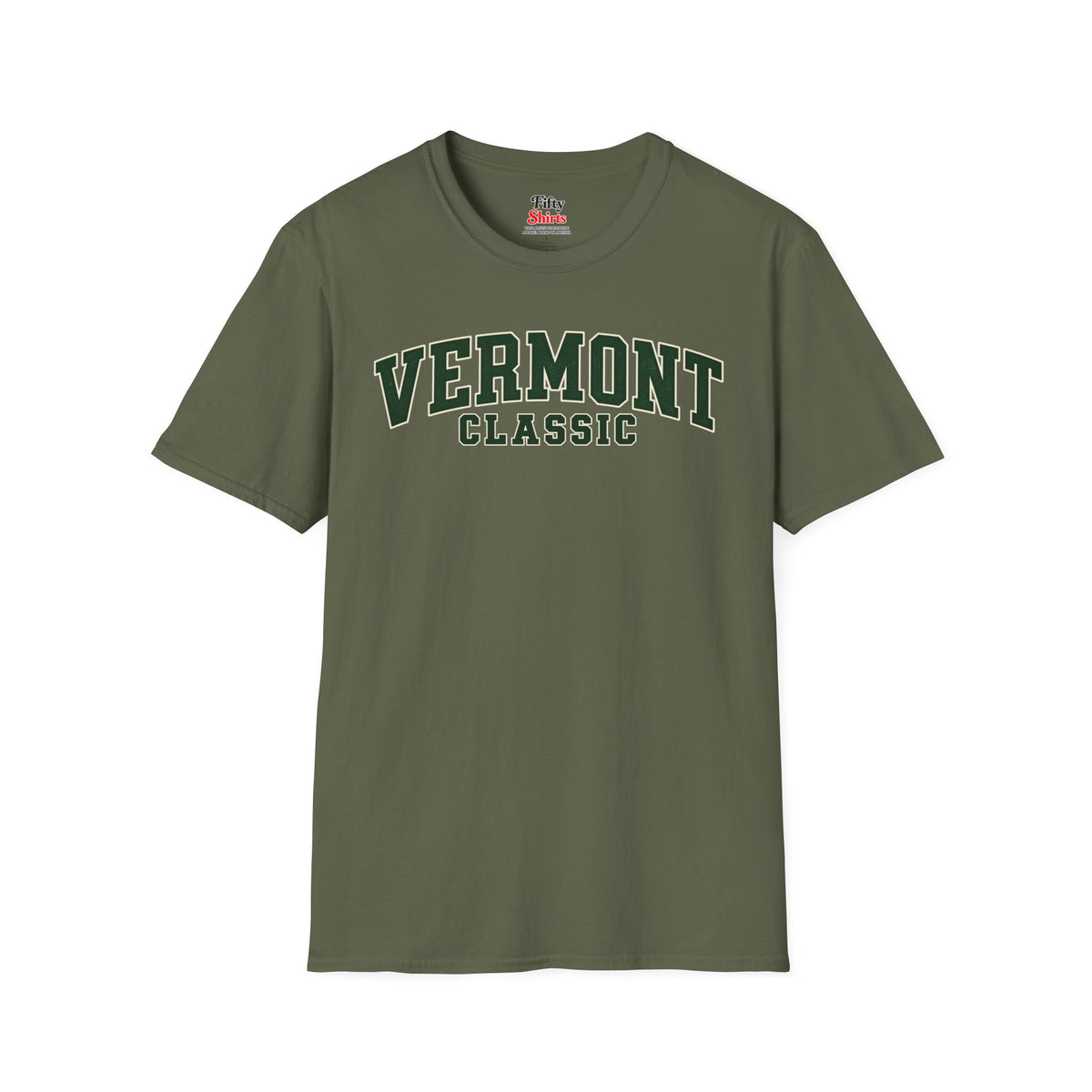 Vermont Classic Unisex Softstyle T Shirt State Name Graphic Tee