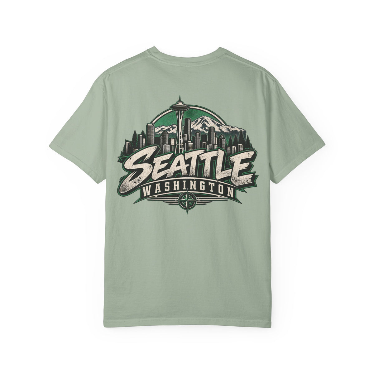 Seattle Washington Unisex Comfort Color 1717 Streetwear Graphic Tee