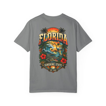 Florida Sunshine Legacy  Unisex Comfort Color 1717 Streetwear Graphic Tee