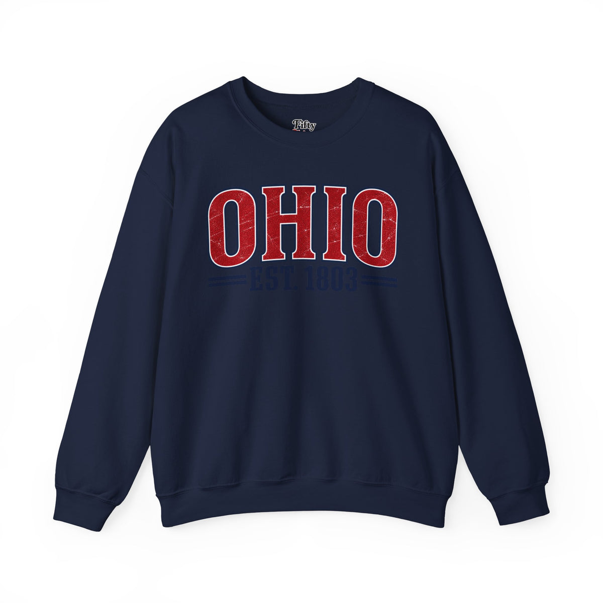 Ohio Est.1803 Unisex Crewneck Sweatshirt State Name Graphic