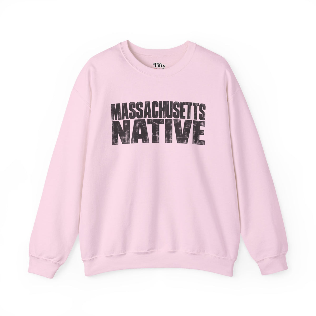 Massachusetts Native Unisex Crewneck Sweatshirt State Name Graphic