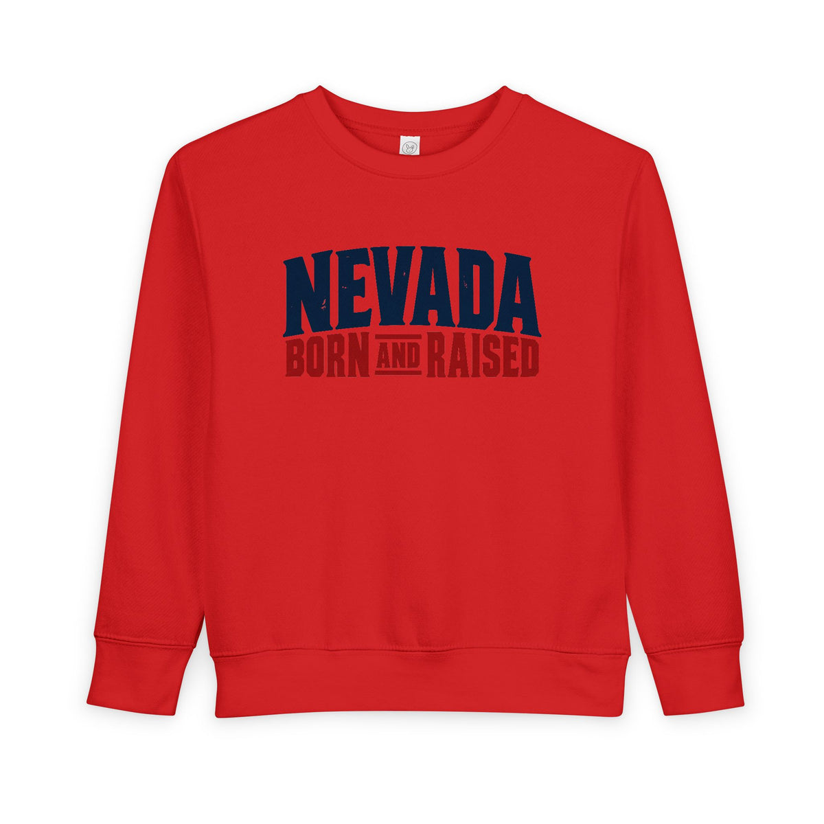 Nevada Born and Raised Modern Streetwear Unisex Toddler Sweatshirt
