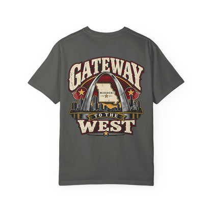 Missouri Gateway to the West Unisex Comfort Color 1717 Streetwear Graphic Tee