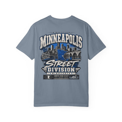 Minnesota Minneapolis Street Division Unisex Comfort Color 1717 Streetwear Graphic Tee